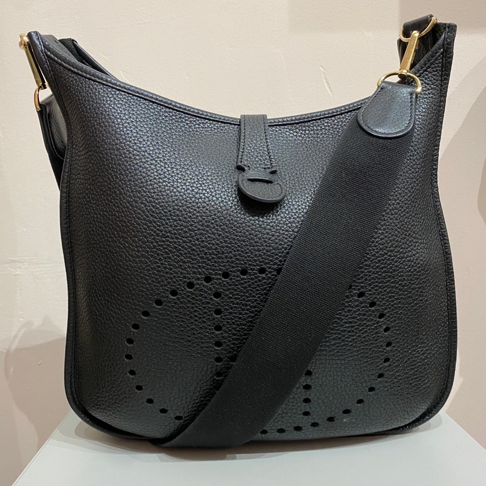 Hermès Evelyn’s Black Clemence Leather